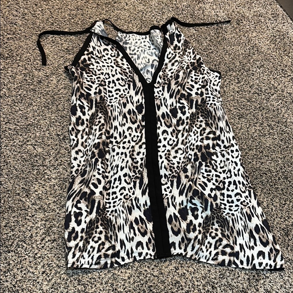 Leopard Print Halter Dress